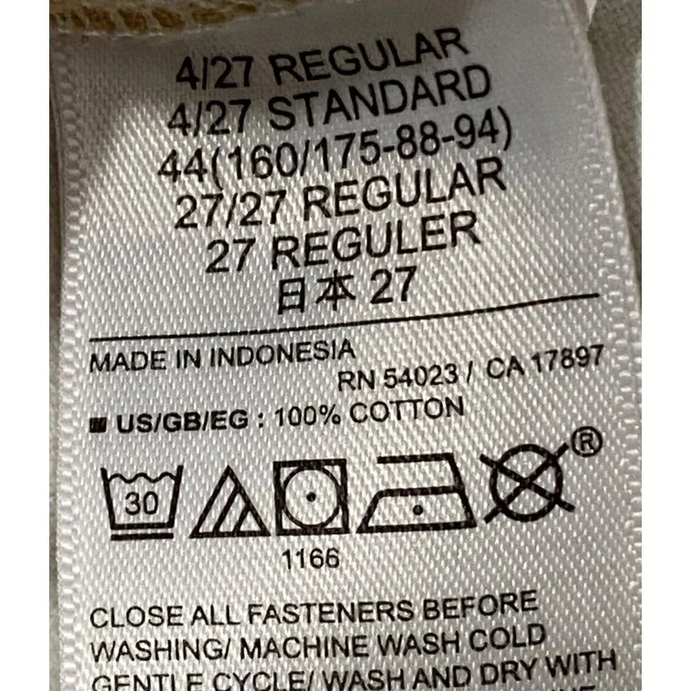 Gap Denim High Rise Wide-Leg Jeans 4/27R White 100% Cotton frayed hem neutral tr - Picture 4 of 10